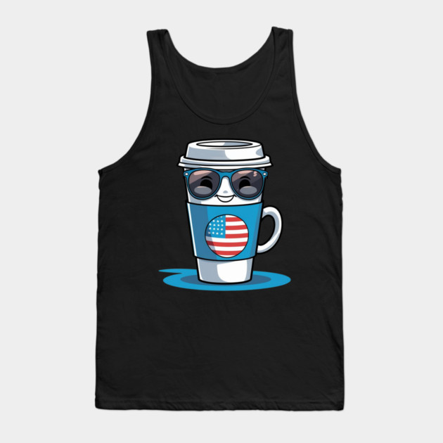 Coffee theme Funny Coffee Lover Tank Top by SR8891