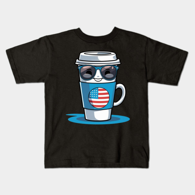 Coffee theme Funny Coffee Lover Kids T-Shirt by SR8891