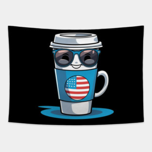 Coffee theme Funny Coffee Lover Tapestry