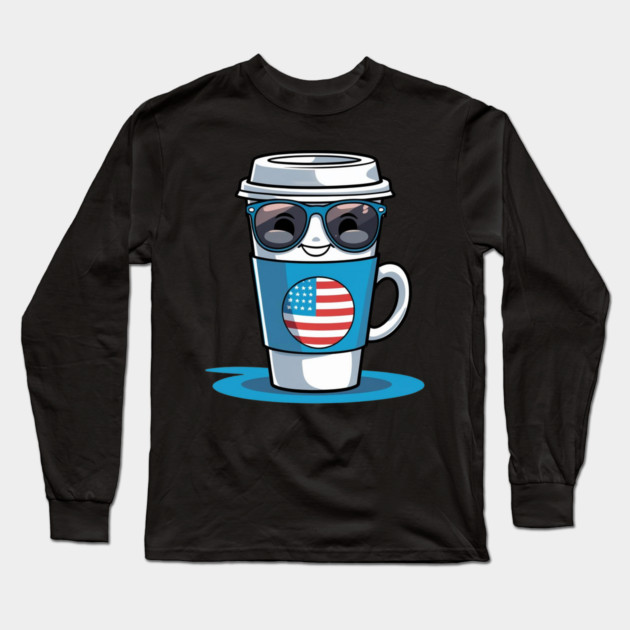 Coffee theme Funny Coffee Lover Long Sleeve T-Shirt by SR8891