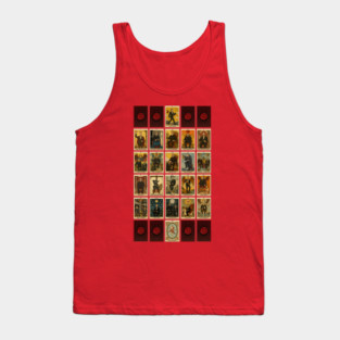 Taskmaster Major Arcana Tarot Cards Tank Top
