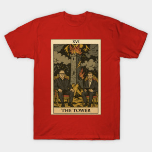 Taskmaster The Tower Tarot Card T-Shirt