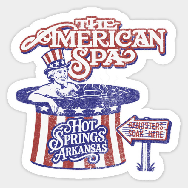 The American Spa Sticker by rt-shirts
