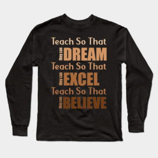 Black Teacher Magic - Inspiring Minds & Futures Long Sleeve T-Shirt