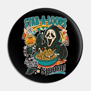 Ghostface Cereal Tee Pin