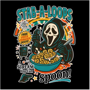 Ghostface Cereal Tee Posters and Art