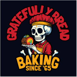 Grateful dead baker skull Posters and Art