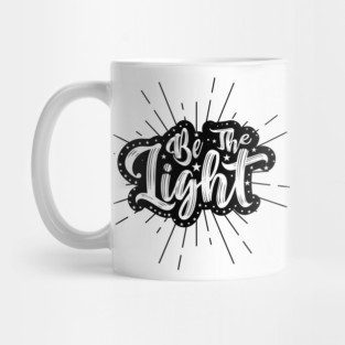 Be The Light Radial Burst Graphic Mug