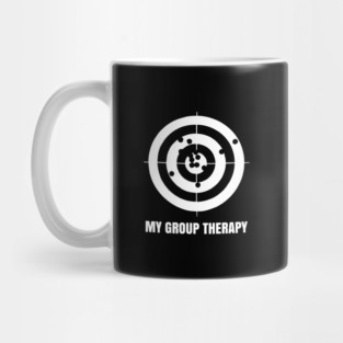 Group Therapy - Funny Long Target Shooting Gift Mug