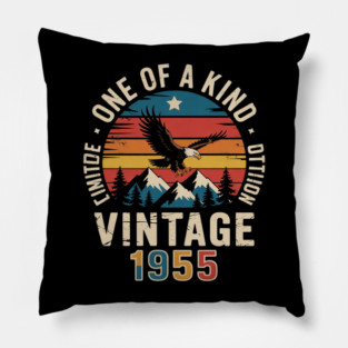 1955, , 70th birthday, 70 years old Pillow