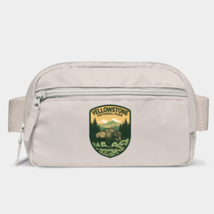 Bison Yellowstone Natioal Park - Vintage Retro Adventure Bag