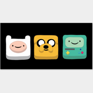 Jake, Finn and Bmo Posters and Art