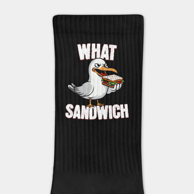 What Sandwich Funny Seagull Design by belownormal