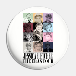 Jessica Fletcher the Tortured Poets Department Eras Tour Pin