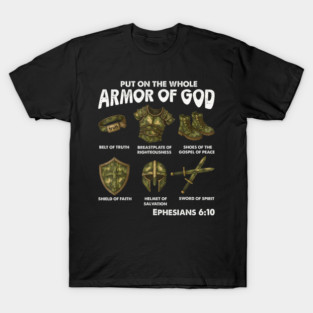Armor Of God Camo Ephesians 6 Design T-Shirt