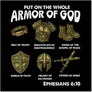 Armor Of God Camo Ephesians 6 Design Posters and Art