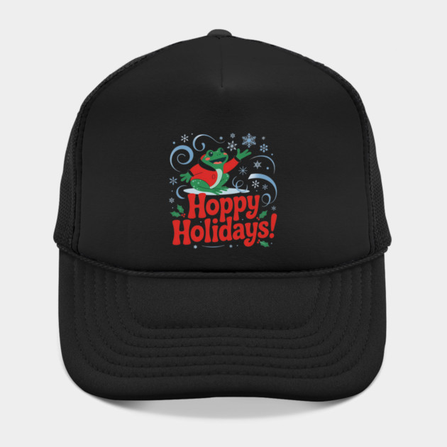 Hoppy Holidays Frog Christmas Amphibian Design by BirdsnStuff