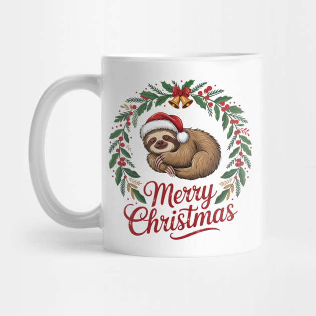 Merry Christmas Sleeping Sltoh with Christmas Bells by BirdsnStuff