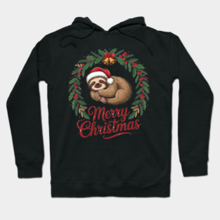 Merry Christmas Sleeping Sltoh with Christmas Bells Hoodie