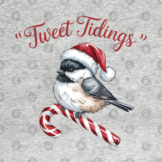 Tweet Tidings Carolina Chickadee Bird Christmas Design by BirdsnStuff