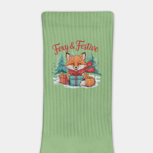 Foxy and Festive Christmas Fox Snow Wildlife Design by BirdsnStuff