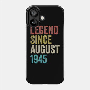 Legend Since 1945 – Vintage 80th Birthday Phone Case