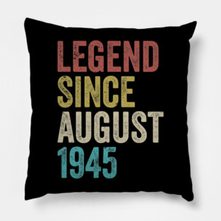 Legend Since 1945 – Vintage 80th Birthday Pillow