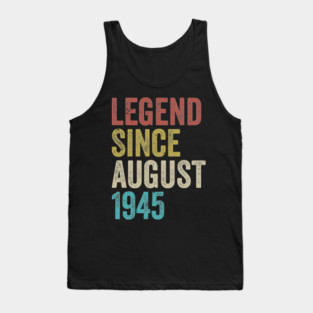 Legend Since 1945 – Vintage 80th Birthday Tank Top