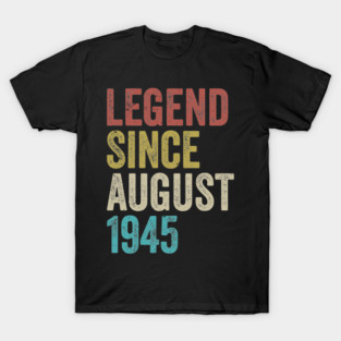 Legend Since 1945 – Vintage 80th Birthday T-Shirt