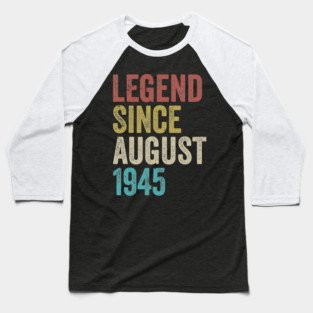 Legend Since 1945 – Vintage 80th Birthday Baseball T-Shirt
