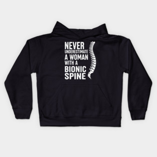Spinal Fusion Art For Men Women Kids Spine Surgery Kids Hoodie