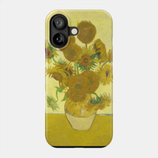 Vase with Fifteen Sunflowers by Van Gogh Phone Case
