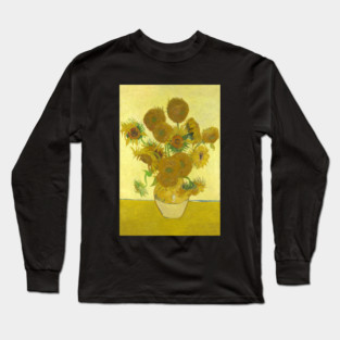 Vase with Fifteen Sunflowers by Van Gogh Long Sleeve T-Shirt