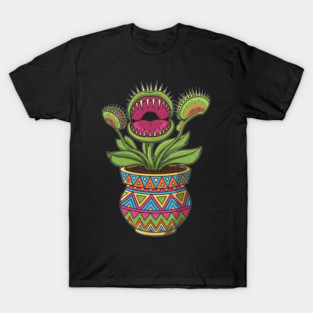 Venus Flytrap Enthusiast Carnivorous Plant Obsession T-Shirt