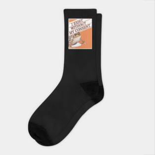 Frog Pet I Exist Without My Consent Funny Frog Meme Socks
