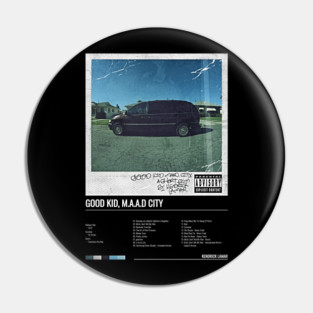 Kendrick Lamar - Good kid, m.A.A.d city Album Pin