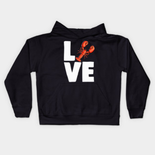 Lobster Pet Love Funny Ocean Sea Creature Kids Hoodie