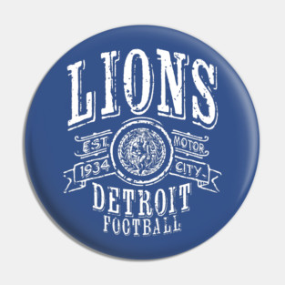 Lions Vintage Football Pin