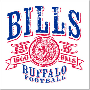 Bills Vintage Football Posters and Art