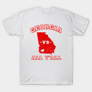 Georgia Vs All Y'all Retro Vintage T-Shirt