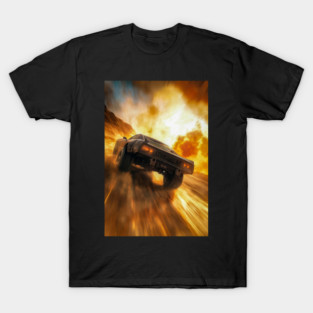 Muscle Car in Firestorm Drift T-Shirt