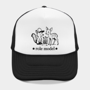Role Model Funny Retro Deer Lovers Meme Deer Hat