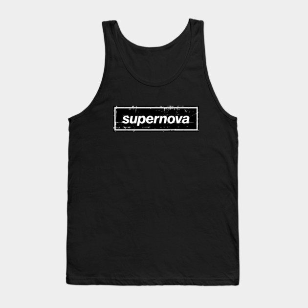 Champagne Supernova - The Mancunian Indie Anthem Black Tank Top by Butter Creative