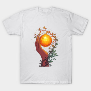 Mystical Hand with Glowing Orb T-Shirt