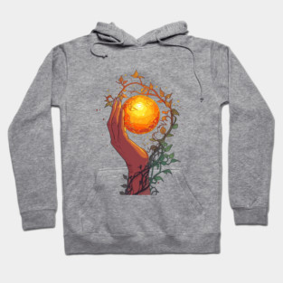 Mystical Hand with Glowing Orb Hoodie