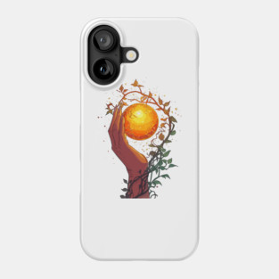 Mystical Hand with Glowing Orb Phone Case