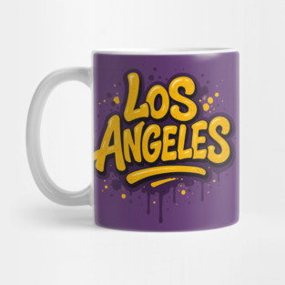 los angeles graffiti Mug