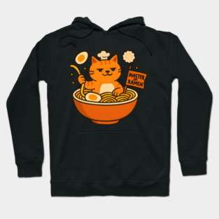 Master of Ramen Chef Cat Funny Japanese Food Hoodie