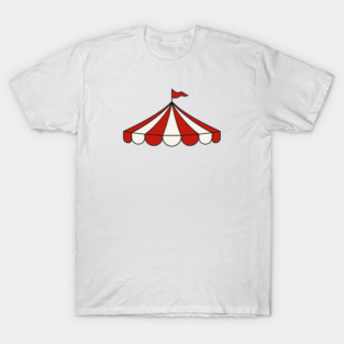 Red And White Carnival Big Top Tent T-Shirt