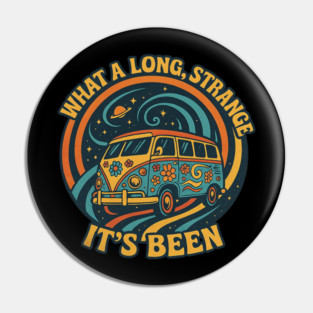 Deadhead Long Strange Trip Retro Gift Pin